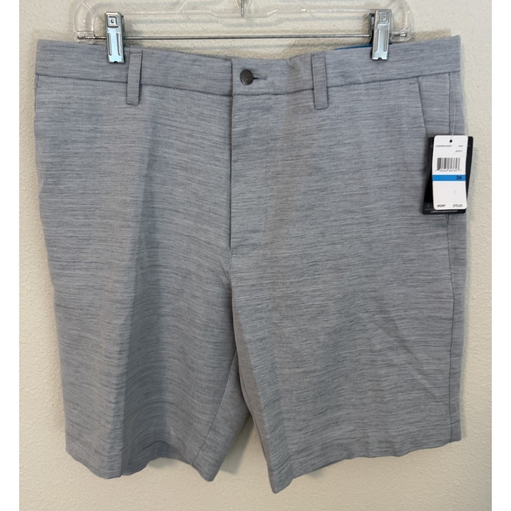 NWT Callaway Shorts Mens‎ 36 Opti-Dri Golf Chino Bluish Gray Stretch Flat